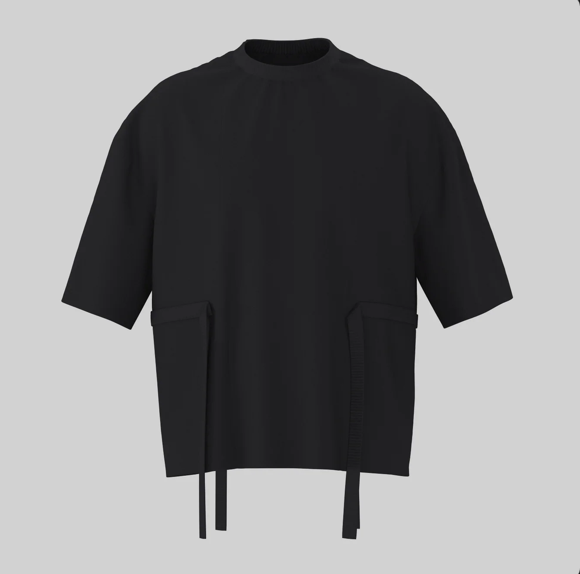 T-SHIRT WITH SIDE STRINGS