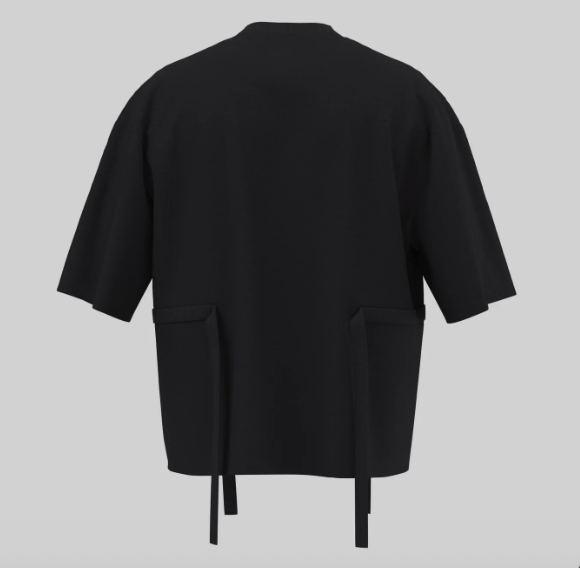 T-SHIRT WITH SIDE STRINGS