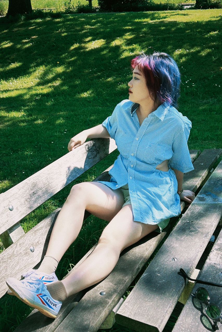 Blue Hollowed T-shirt
